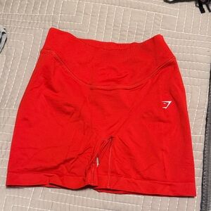 Like New Red Gymshark Women's Bike Shorts